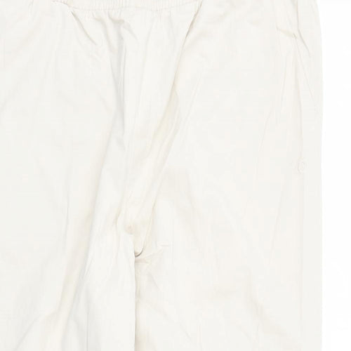 GOODMOVE Womens Beige Polyester Track Pants Trousers Size 22 L27 in Regular Drawstring - Elasticated Waist Pockets