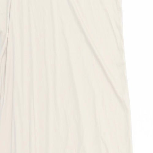 Marks and Spencer Womens Beige Solid Polyester Top Dress Size 16