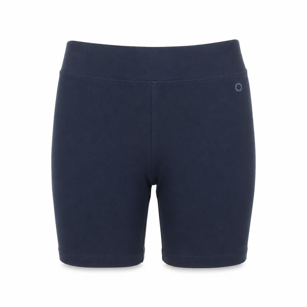 GOODMOVE Girls Blue Cotton Compression Shorts Size 11-12 Years L6 in Regular - Elasticated Waist