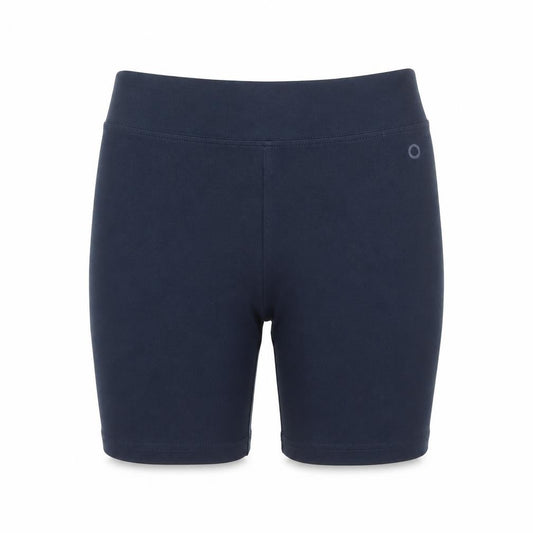 GOODMOVE Girls Blue Cotton Compression Shorts Size 11-12 Years L6 in Regular - Elasticated Waist