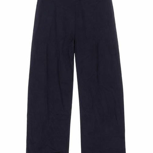 Marks and Spencer Womens Blue Cotton Sweatpants Trousers Size 6 L23 in Regular