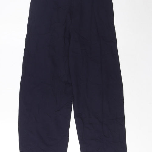 Marks and Spencer Womens Blue Cotton Sweatpants Trousers Size 6 L23 in Regular