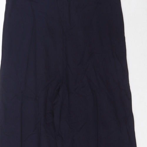 Marks and Spencer Womens Blue Cotton Sweatpants Trousers Size 6 L23 in Regular