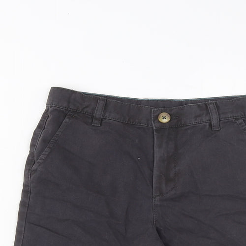 Marks and Spencer Boys Red Cotton Bermuda Shorts Size 9-10 Years L8 in Regular Zip - Pockets