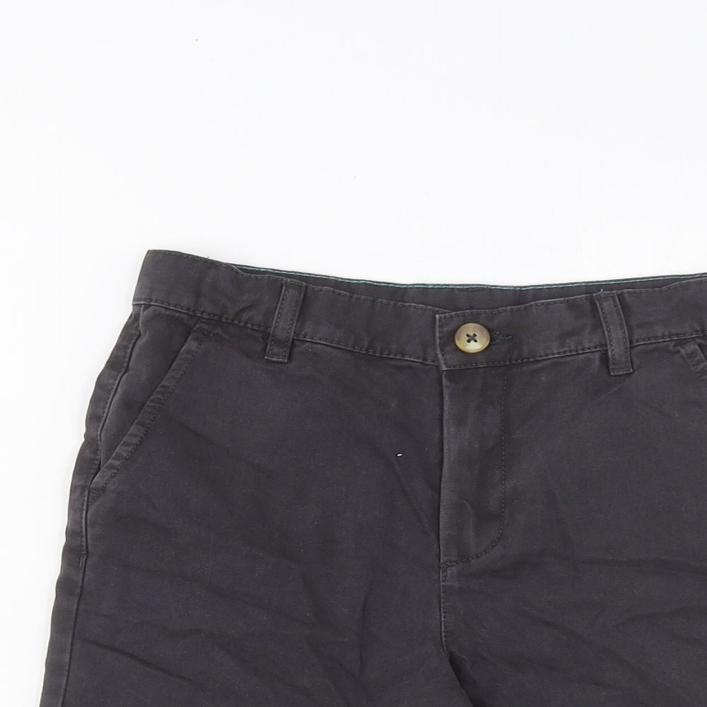 Marks and Spencer Boys Red Cotton Bermuda Shorts Size 9-10 Years L8 in Regular Zip - Pockets
