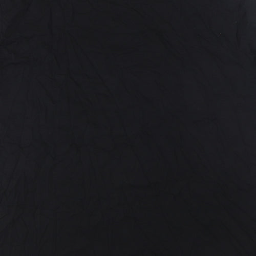 Marks and Spencer Mens Black Cotton T-Shirt Size 2XL Crew Neck