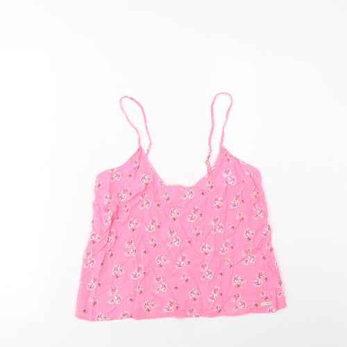 Marks and Spencer Womens Pink Floral Viscose Cami Pyjama Top Size 12