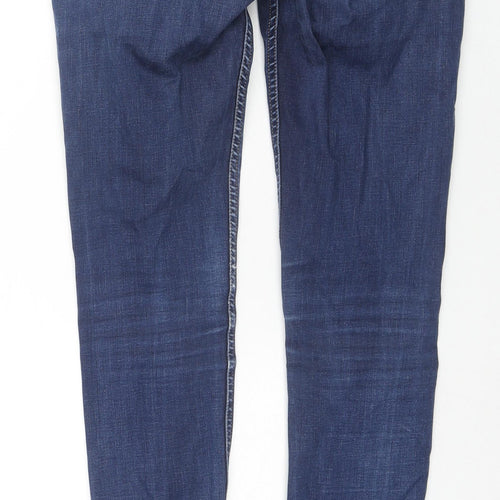 Levi's Womens Blue Cotton Skinny Jeans Size 27 in L30 in Slim Zip