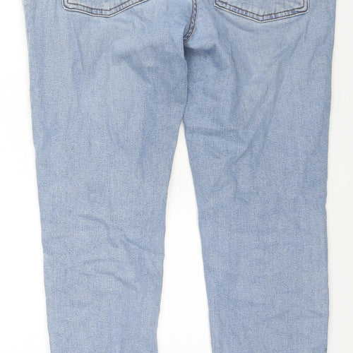 ASOS Womens Blue Cotton Skinny Jeans Size 32 in L30 in Regular Zip