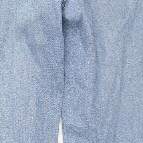 ASOS Womens Blue Cotton Skinny Jeans Size 32 in L30 in Regular Zip