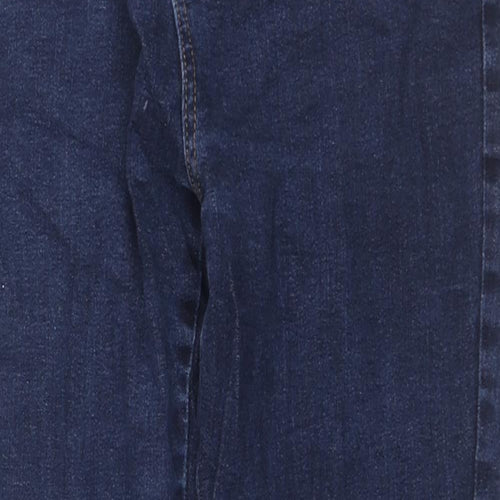 Principles Womens Blue Cotton Bootcut Jeans Size 12 L25 in Regular Zip