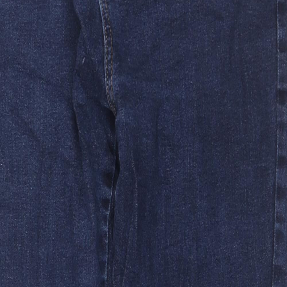 Principles Womens Blue Cotton Bootcut Jeans Size 12 L25 in Regular Zip