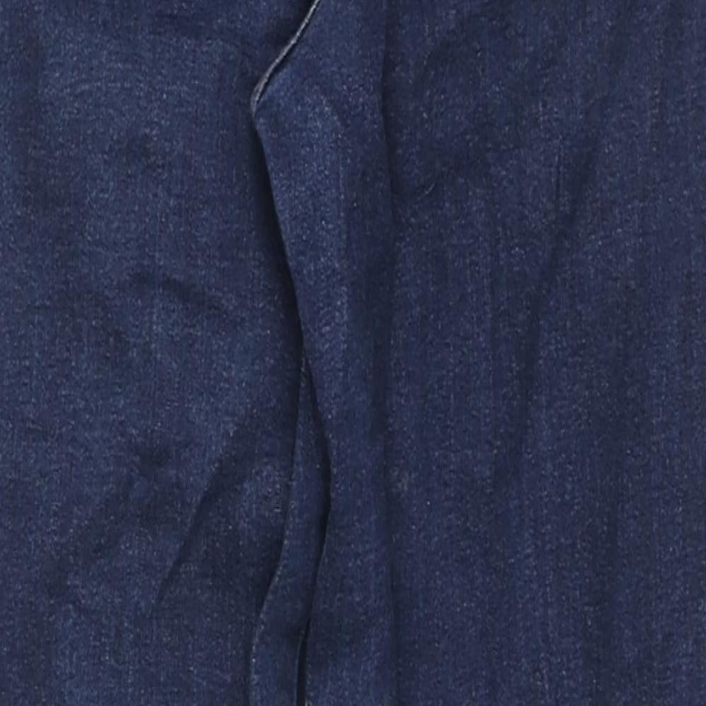 Principles Womens Blue Cotton Bootcut Jeans Size 12 L25 in Regular Zip