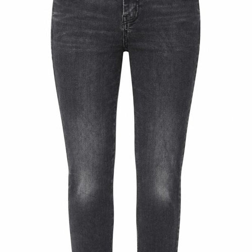 Mango Womens Grey Cotton Skinny Jeans Size 8 L24 in Regular Zip