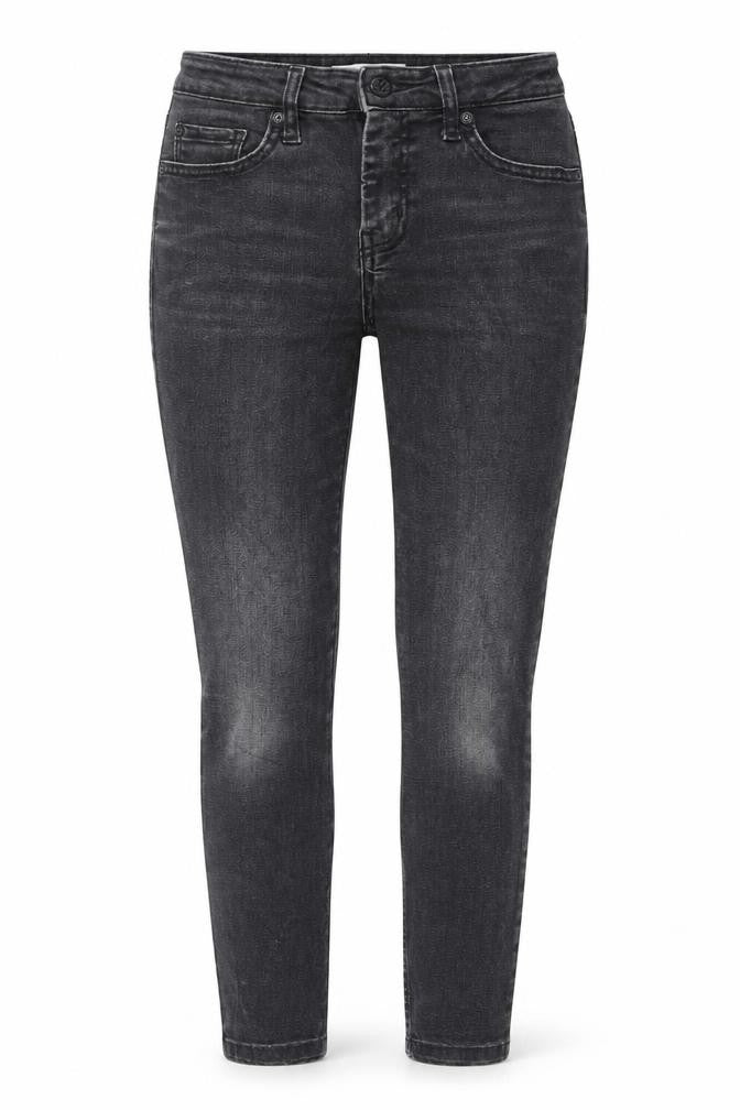 Mango Womens Grey Cotton Skinny Jeans Size 8 L24 in Regular Zip