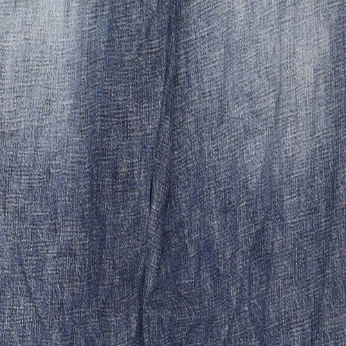 Timberland Mens Blue Cotton Straight Jeans Size 32 in L32 in Regular Zip