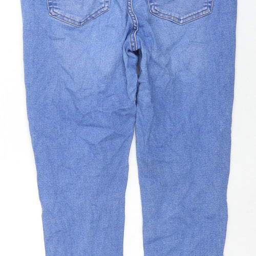 Denim & Co. Womens Blue Cotton Skinny Jeans Size 16 L20.5 in Regular Zip
