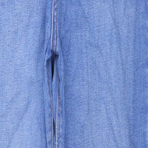 Denim & Co. Womens Blue Cotton Skinny Jeans Size 16 L20.5 in Regular Zip