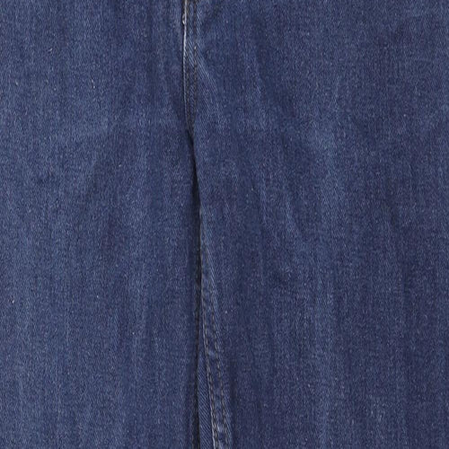 Life&Glory Mens Blue Cotton Straight Jeans Size 32 in L27 in Regular Zip