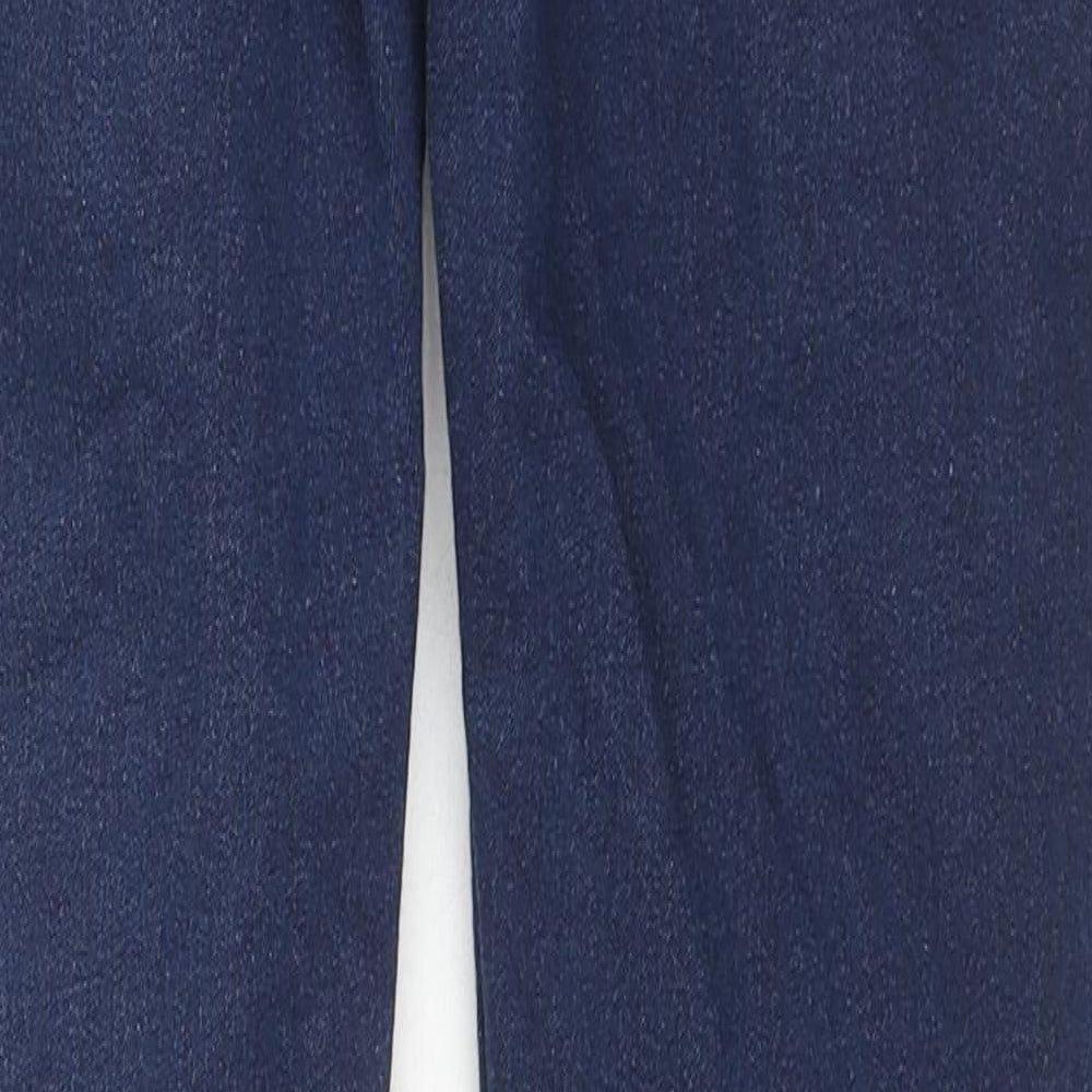 H&M Girls Blue Cotton Skinny Jeans Size 13-14 Years L26 in Regular Zip