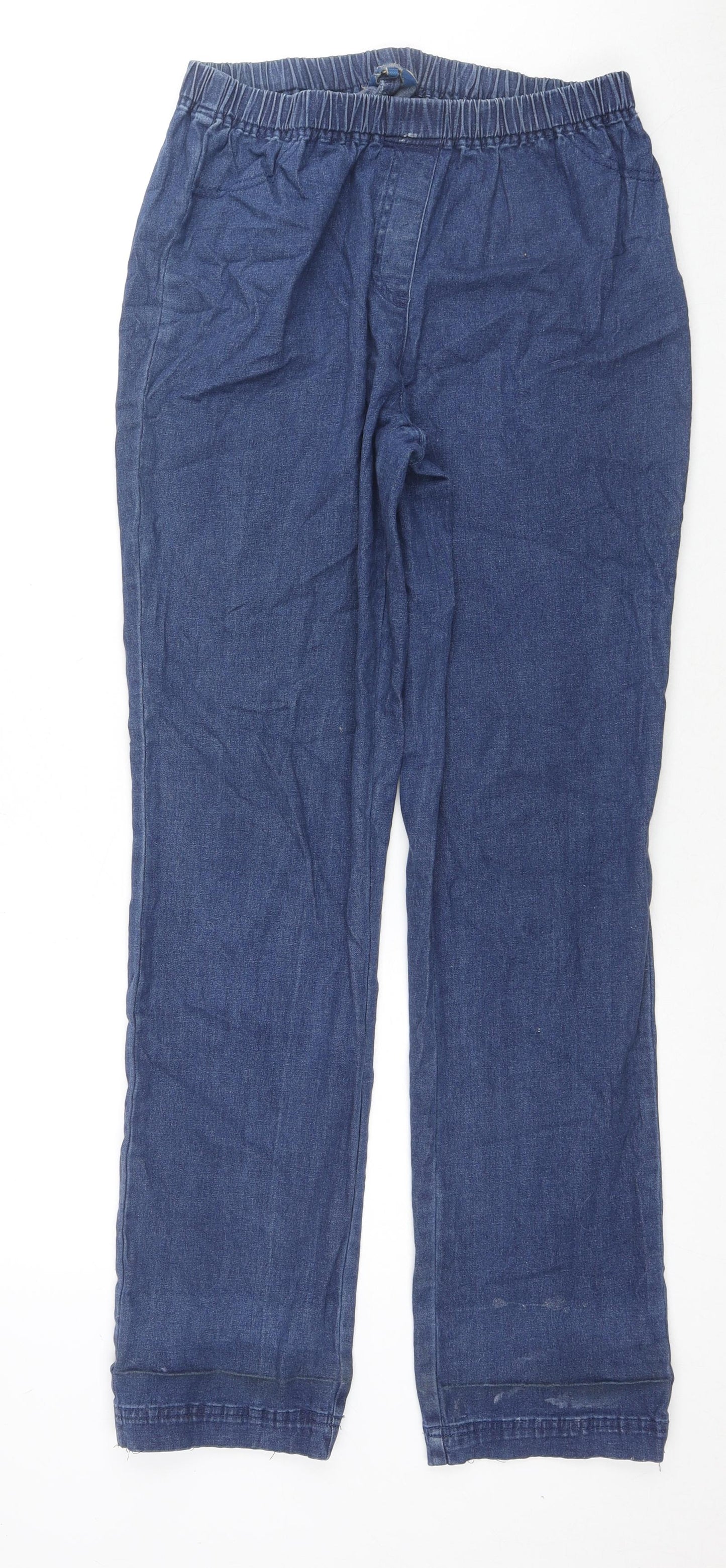 Cotton Traders Womens Blue Cotton Jegging Jeans Size 12 L30 in Regular