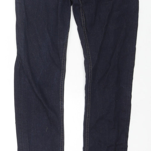 Easy Mens Blue Cotton Skinny Jeans Size 28 in L32 in Regular Zip