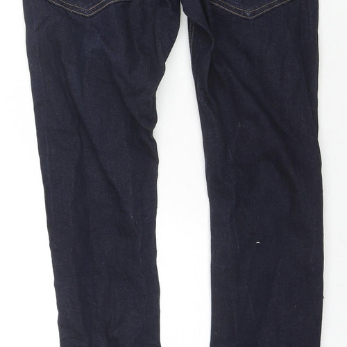 Easy Mens Blue Cotton Skinny Jeans Size 28 in L32 in Regular Zip