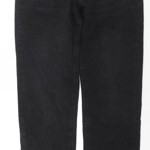 Denim & Co. Mens Blue Cotton Straight Jeans Size 30 in L30 in Regular Zip