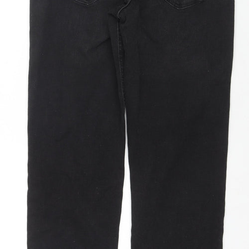 Denim & Co. Mens Blue Cotton Straight Jeans Size 30 in L30 in Regular Zip