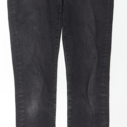 H&M Womens Black Cotton Skinny Jeans Size 28 in L30 in Regular Zip