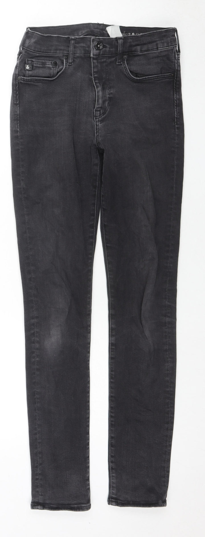H&M Womens Black Cotton Skinny Jeans Size 28 in L30 in Regular Zip