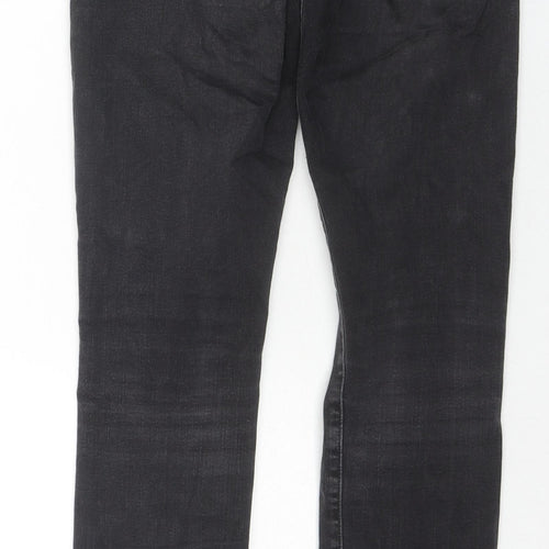 H&M Womens Black Cotton Skinny Jeans Size 28 in L30 in Regular Zip