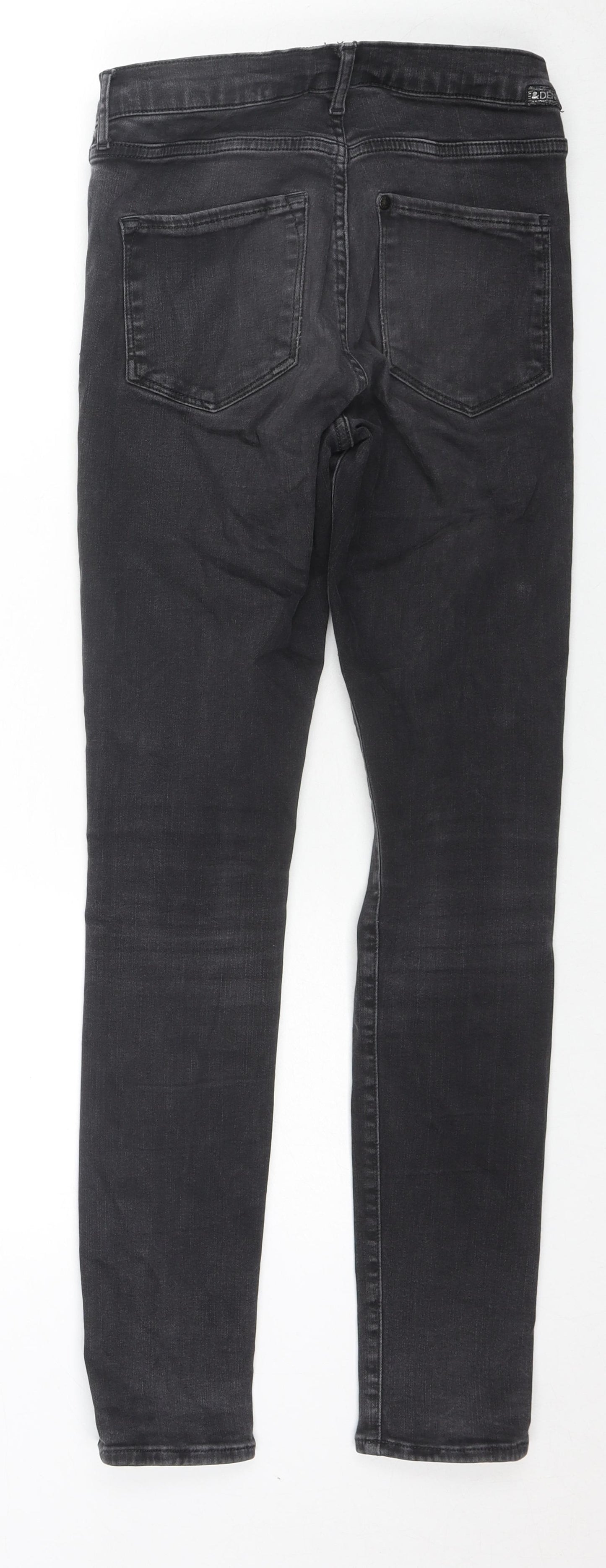 H&M Womens Black Cotton Skinny Jeans Size 28 in L30 in Regular Zip
