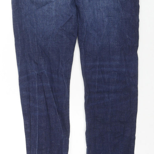 Yes Friends. Mens Blue Cotton Skinny Jeans Size 32 in L30 in Regular Zip