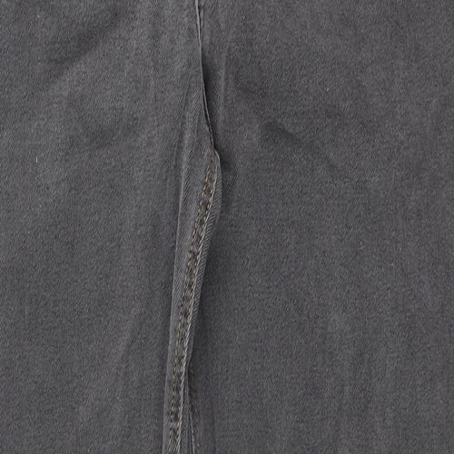 ASOS Mens Grey Cotton Tapered Jeans Size 36 in L36 in Regular Zip