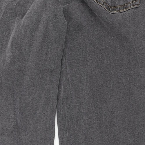 ASOS Mens Grey Cotton Tapered Jeans Size 36 in L36 in Regular Zip