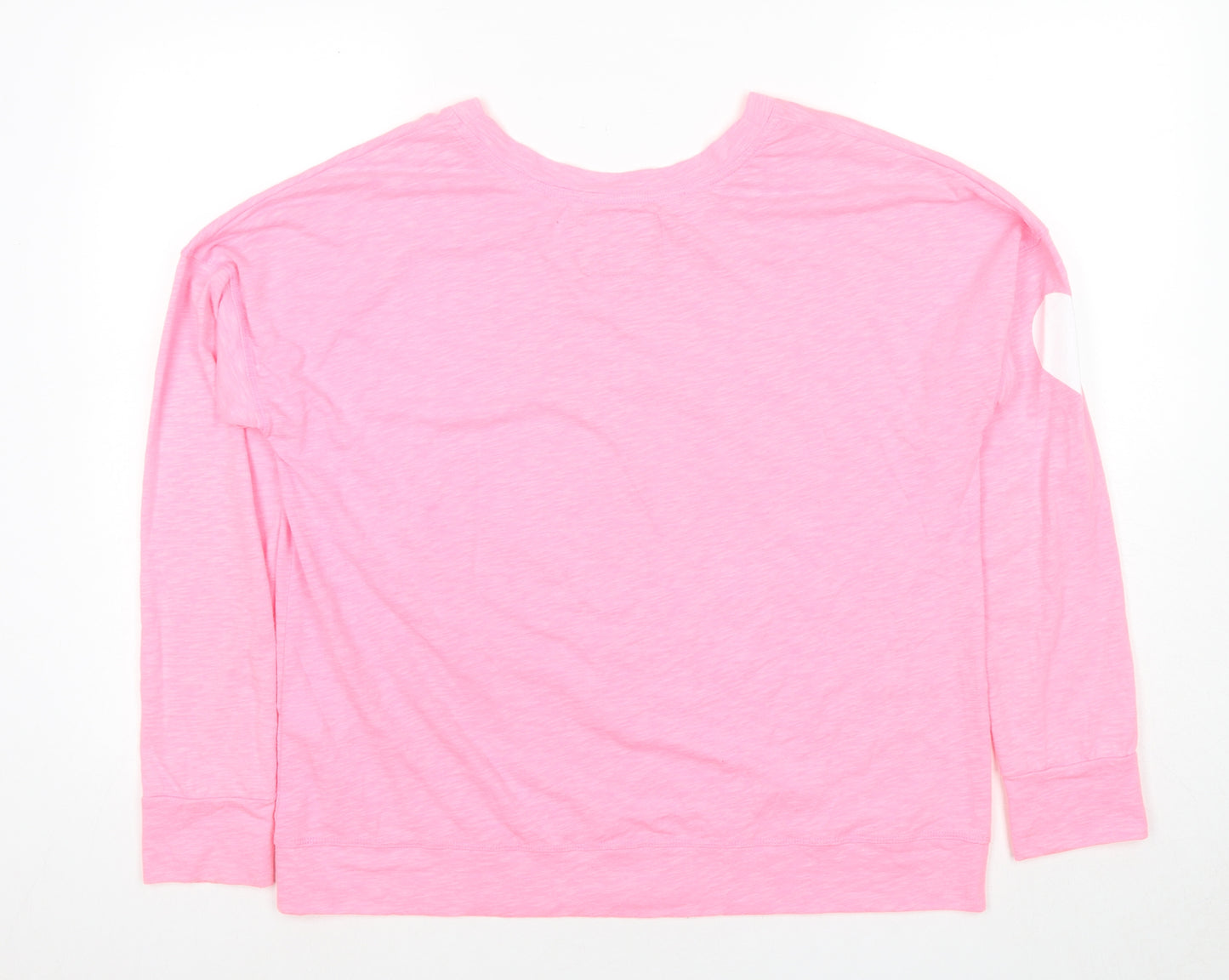 Superdry Womens Pink Polyester Pullover Sweatshirt Size M Pullover - Logo