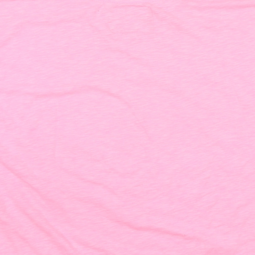 Superdry Womens Pink Polyester Pullover Sweatshirt Size M Pullover - Logo