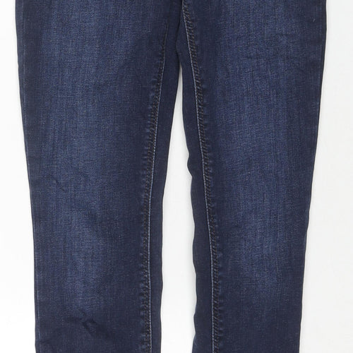 River Island Womens Blue Cotton Skinny Jeans Size 6 L30 in Regular Zip