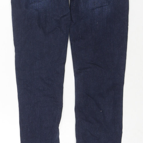 River Island Womens Blue Cotton Skinny Jeans Size 6 L30 in Regular Zip