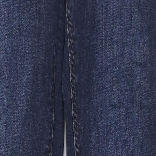 River Island Womens Blue Cotton Skinny Jeans Size 6 L30 in Regular Zip