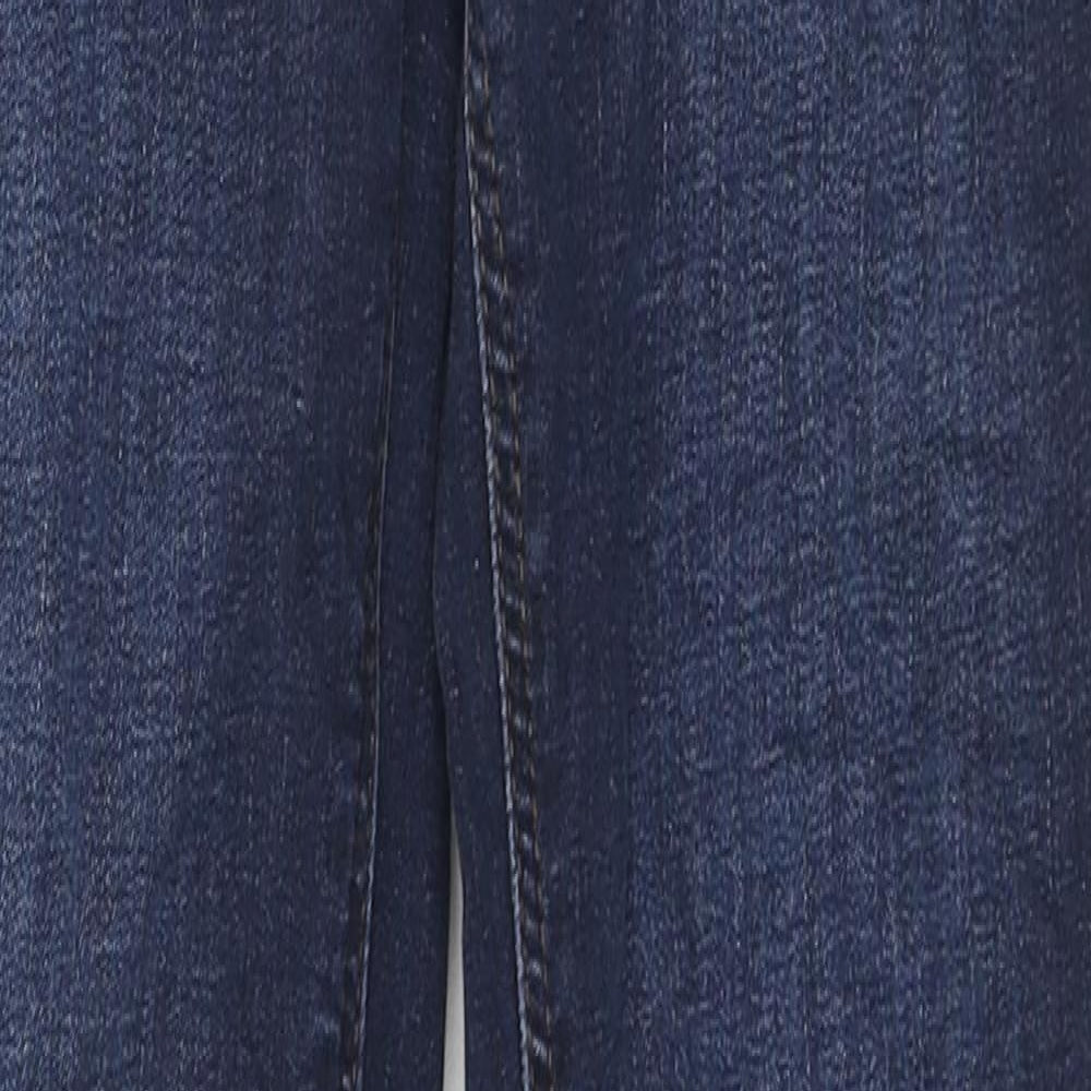 River Island Womens Blue Cotton Skinny Jeans Size 6 L30 in Regular Zip