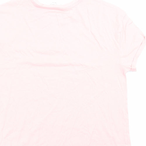 Marks and Spencer Womens Pink Solid 100% Cotton Top Pyjama Top Size S - Dreamer