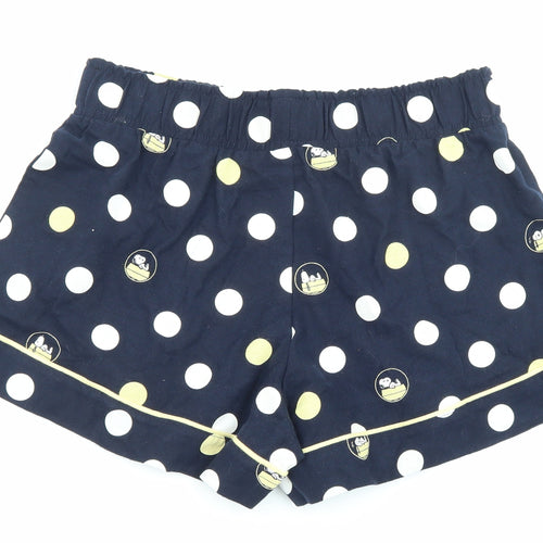 Marks and Spencer Womens Blue Polka Dot 100% Cotton Babydoll Pyjama Pants One Size - Peanuts