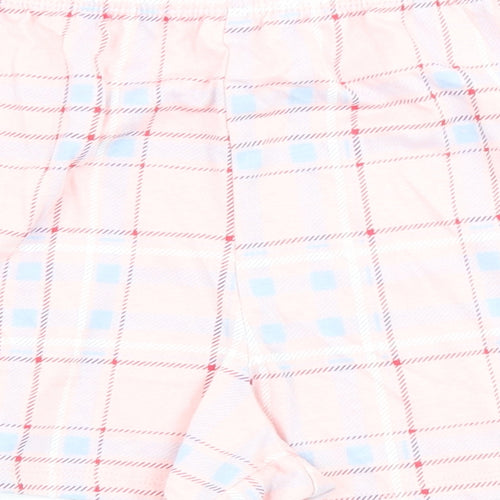 Marks and Spencer Womens Pink Check 100% Cotton Babydoll Pyjama Pants Size S