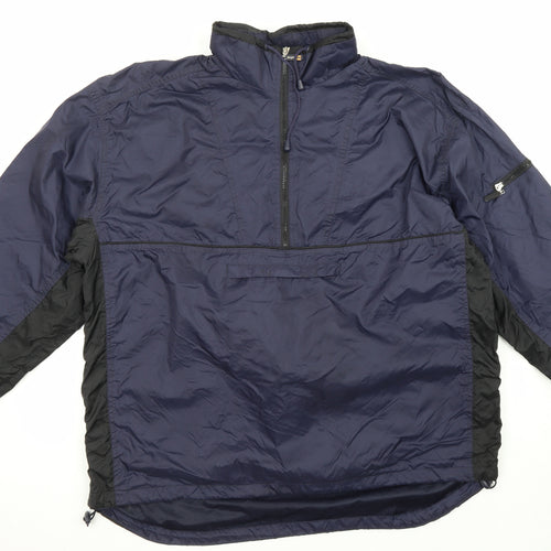 Papini Mens Blue Jacket Poncho Size 2XL Zip