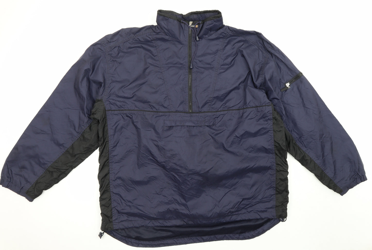 Papini Mens Blue Jacket Poncho Size 2XL Zip