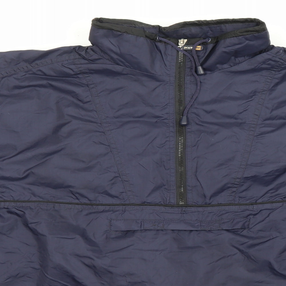 Papini Mens Blue Jacket Poncho Size 2XL Zip