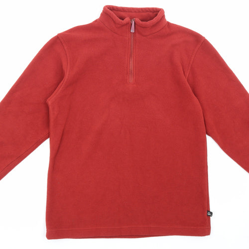 Outdoor Mens Orange Polyester Pullover Sweatshirt Size S
