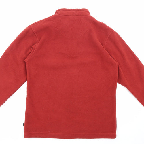 Outdoor Mens Orange Polyester Pullover Sweatshirt Size S